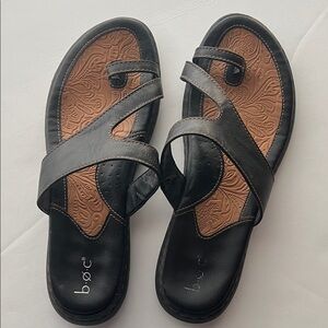 b.o.c. Black and Brown Women's Sandals